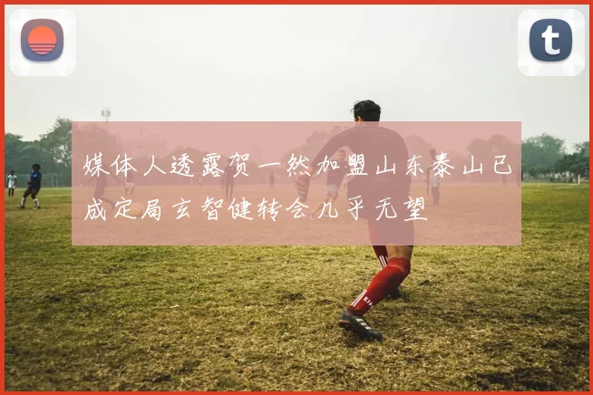 媒体人透露贺一然加盟山东泰山已成定局玄智健转会几乎无望